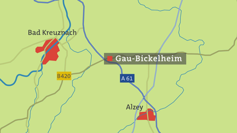 Karte von Gau-Bickelheim