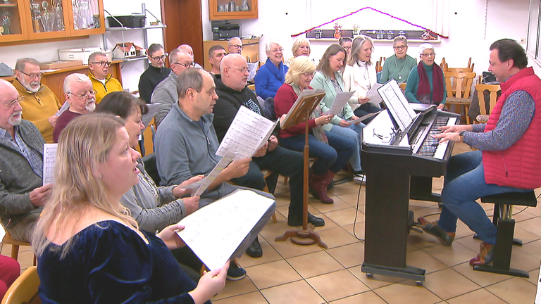 Chor „2 im Takt“ bei Probe