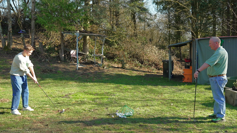 Dietmar Lösch und sein Sohn Max