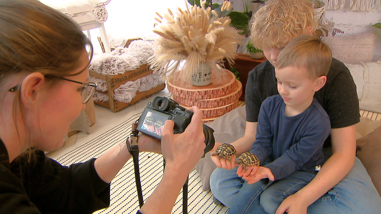 Cathrin Feldmann fotografiert Kinder mit ihren Haustieren