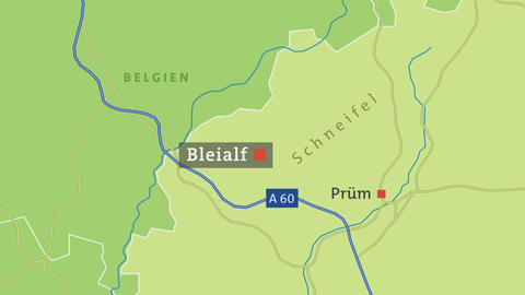 Karte von Bleialf