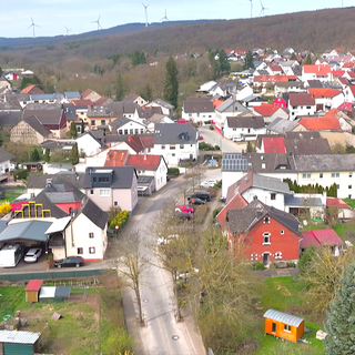 Die Stromberger Straße in Seibersbach
