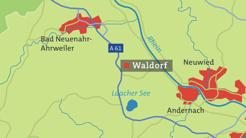 Karte von Waldorf