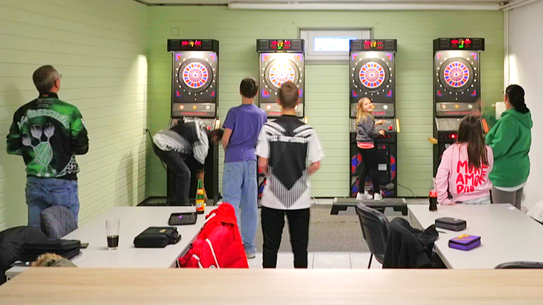 Darttraining beim SC Ibersheim