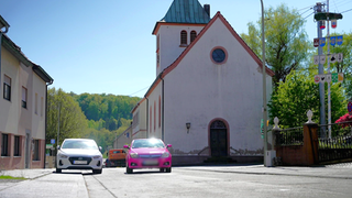 Die Kirchenstraße in Mittelbrunn