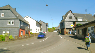 Die Hauptstraße in Alsdorf