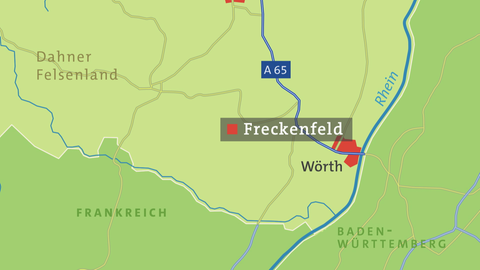 Karte von Freckenfeld