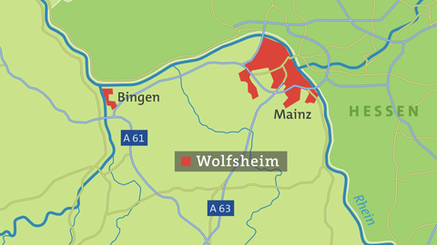 Karte von Wolfsheim
