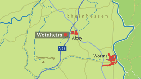 Karte von Alzey-Weinheim