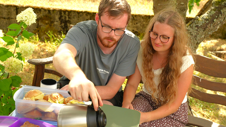 Niklas Sachen und seine Frau Elena