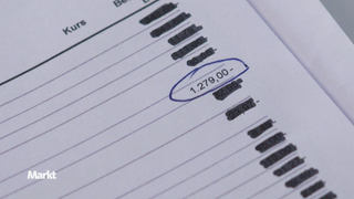 Kreditkartenbetrug: Dokument mit Soll von -1.279,00 Euro