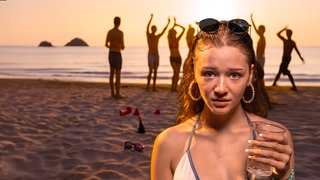 Jugendliche am Strand