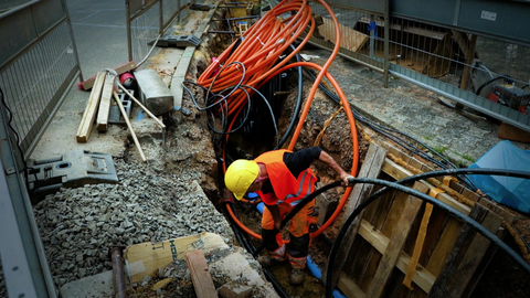 Glasfaserbaustelle