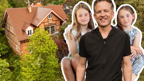 Patchwork-Papa Jochen hat eine alte Villa für seine Kinder umgebaut.