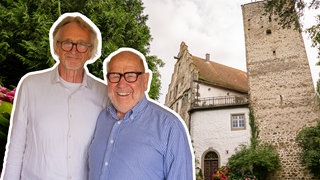 Für 200.000 DM hat Werner vor über 50 Jahren eine Schlossruine am Bodensee gekauft und eigenhändig saniert – auch den mittelalterlichen Burgturm.