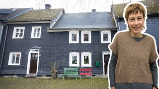 Isabella hat behutsam zwei denkmalgeschützte Häuser saniert und zu einem Niedrigenergiehaus umgebaut.