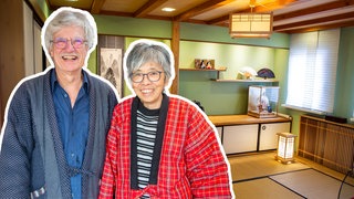 Atsuko und Helmut haben sich in ihrem Fachwerkhaus einen japanischen Wohntraum geschaffen.