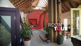 Room Tour Logo in roter Scheune
