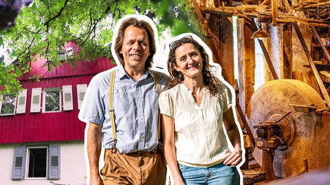 Silke und ihr Mann Daniel haben eine historische Mühle vor dem Verfall gerettet