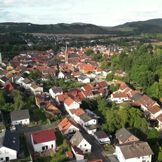 Staudernheim von oben
